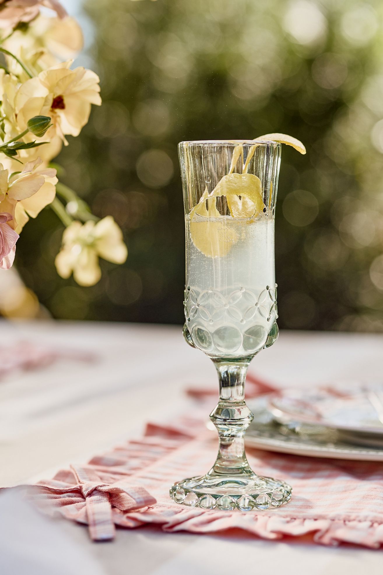 Savannah Flute Glasses, Set of 4 - Mint, Set Of 4