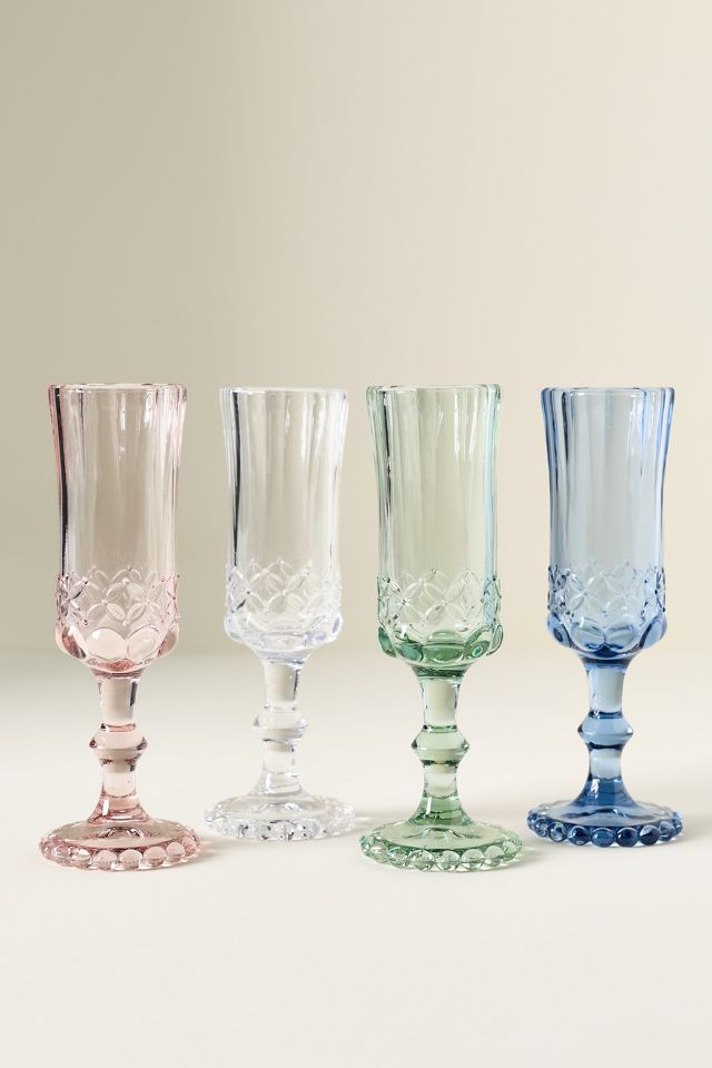 Savannah Flute Glasses, Set of 4 #2
