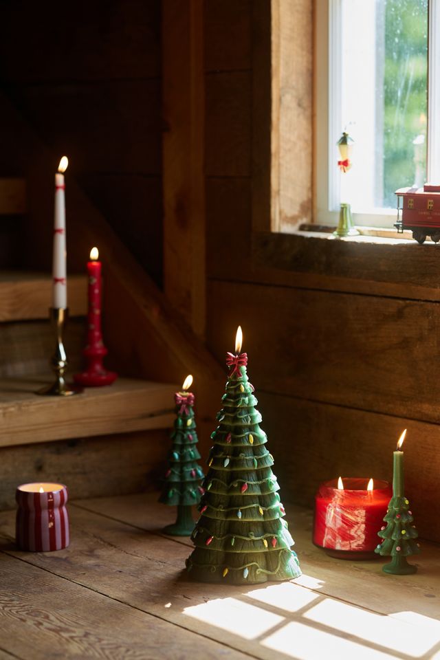 
Festive Tree Decorative Shaped Wax Candle #2
