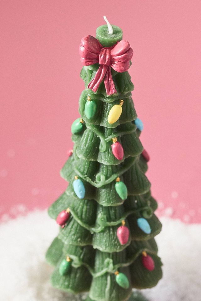 
Festive Tree Decorative Shaped Wax Candle #1