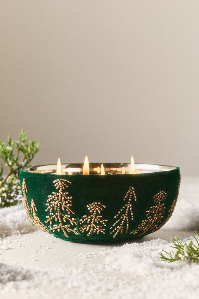 Velvet Forest Woody Juniper & Cedar Glass Candle #4