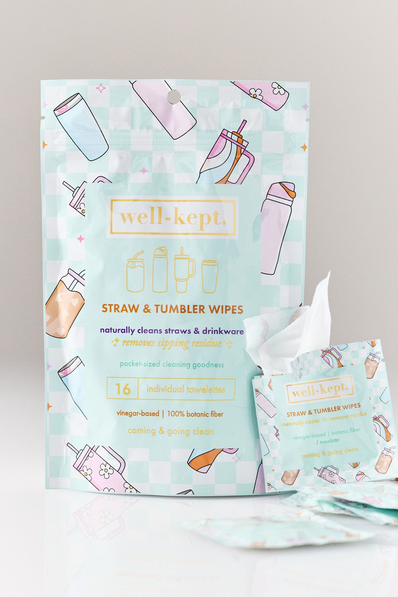 Well-Kept Straw & Tumbler Wipes - Multi, One Size