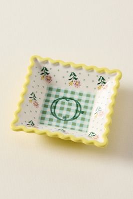 Piattino Portaoggetti in Gres Georgia Monogram