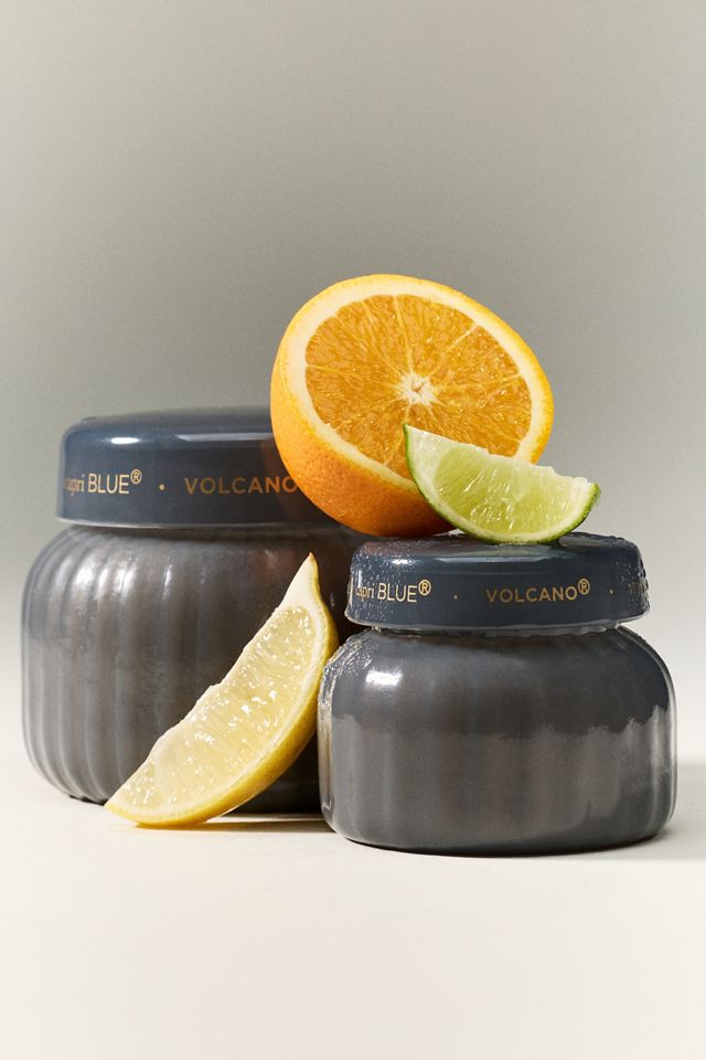 Capri Blue Volcano Gray Glass Jar Candle #1