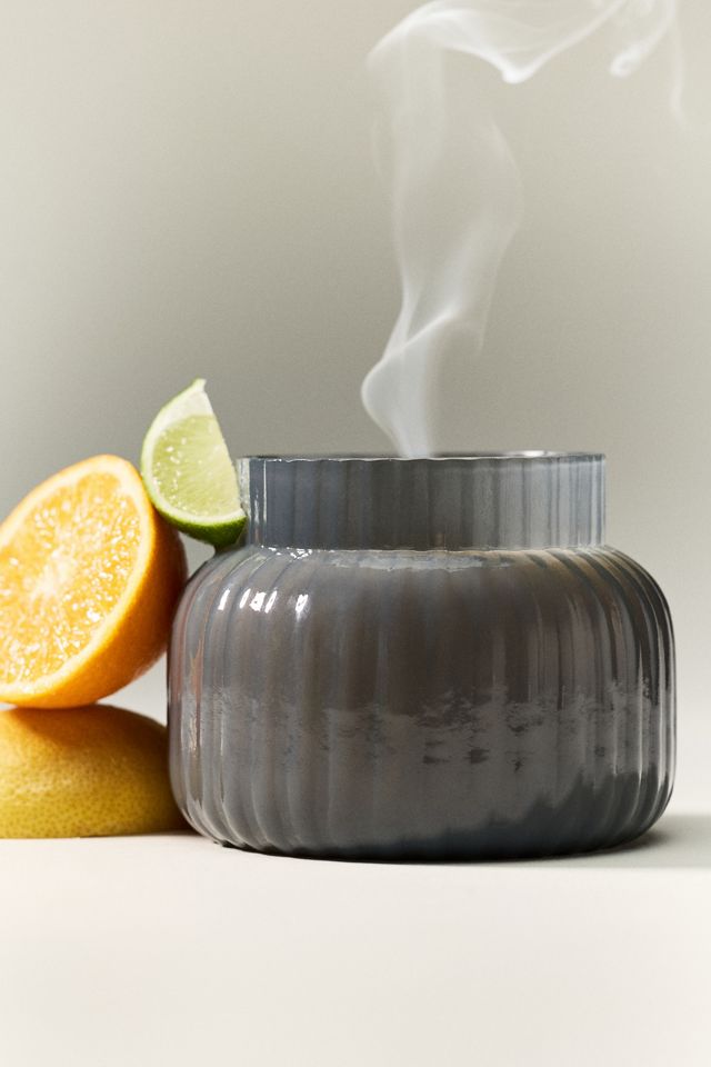 Capri Blue Volcano Gray Glass Jar Candle #3