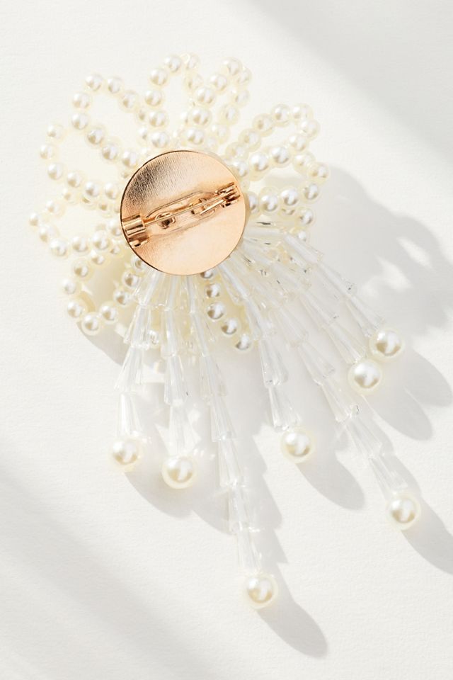 Pearl Floral Brooch #1
