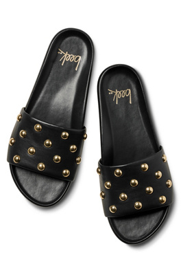 Beek Gallito Stud Slide Sandals In Black