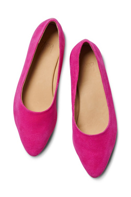 Beek Swoop Ballet Flats In Pink