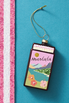 Furbish Studio Matchbook Ornament: Pacific Edition In Brown