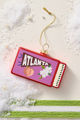 Furbish Studio Matchbook Ornament: South Edition In Red