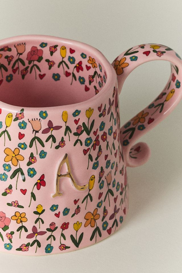 Tazza in gres con monogramma The Mud Fairy #1