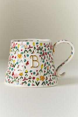 The Mud Fairy Stoneware Monogram Mug