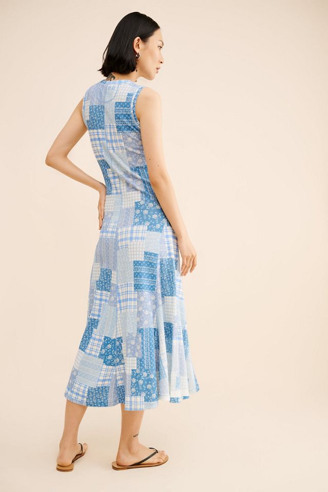 Polo Ralph Lauren Sleeveless Patchwork Midi Dress #3