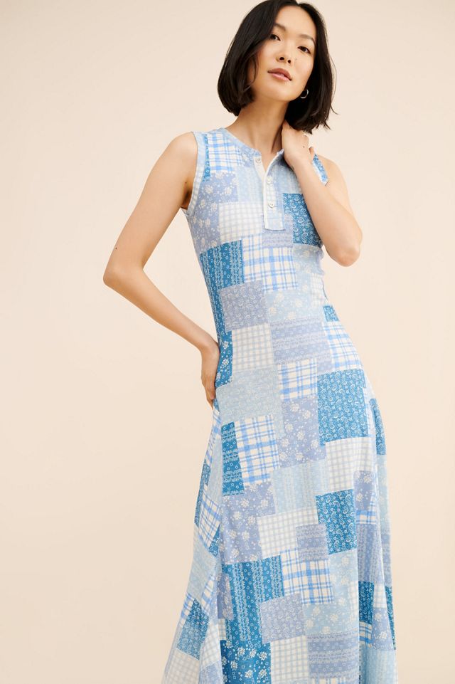 Polo Ralph Lauren Sleeveless Patchwork Midi Dress #1