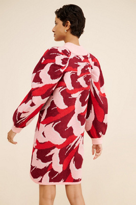 Nuuly x Farm Rio Flower Knit Mini Dress | Anthropologie