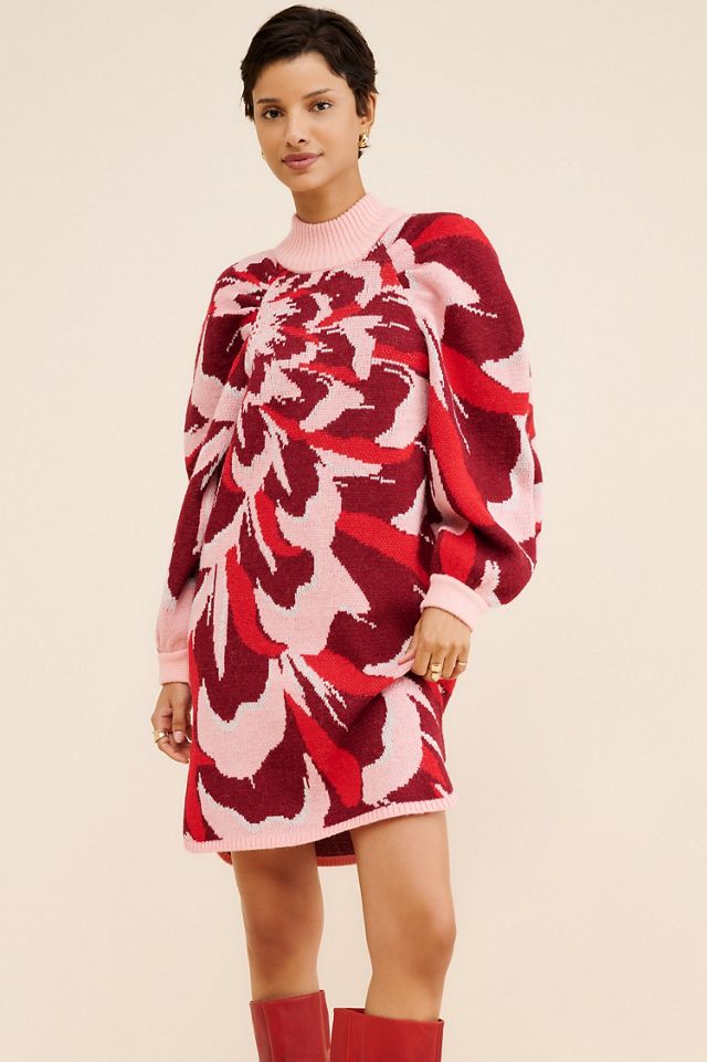 Nuuly x Farm Rio Flower Knit Mini Dress #3