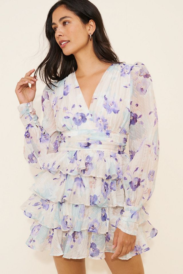 Line + Dot Fleur Mini Tiered Dress #3