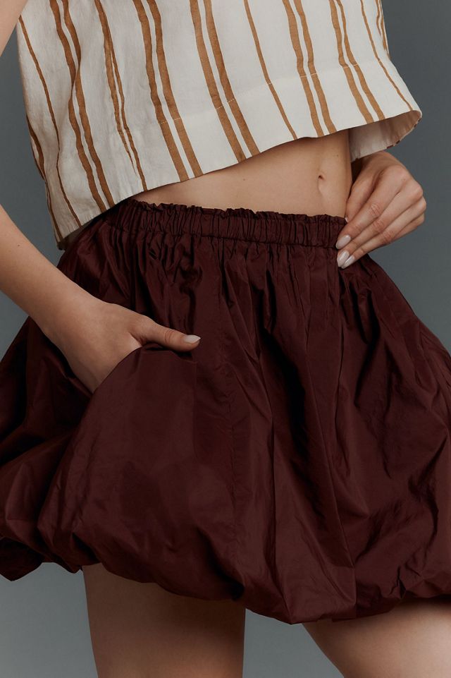 Mini Bubble-Hem Skirt #3