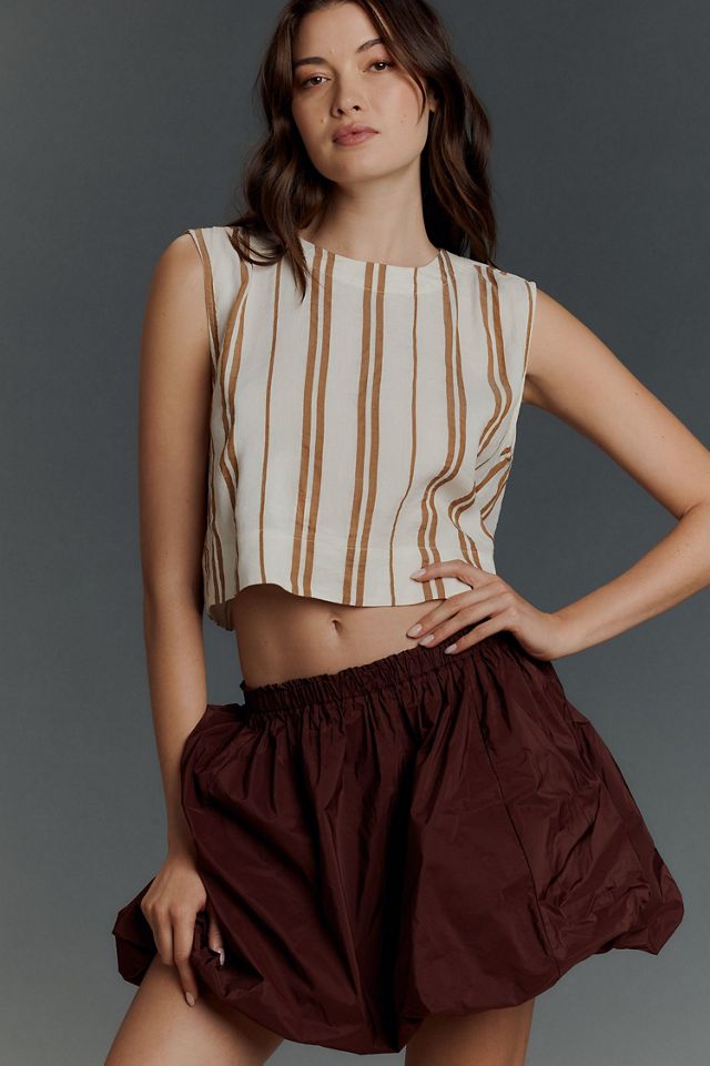 Mini Bubble-Hem Skirt #4