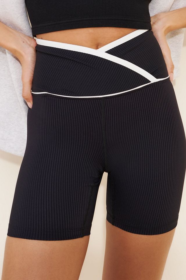 Year Of Ours Ribbed Two-Tone Veronica Biker Shorts #2