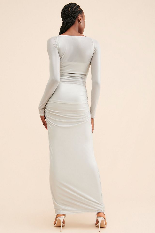 Nuuly x AFRM Sofi Foil Mesh Dress | Anthropologie