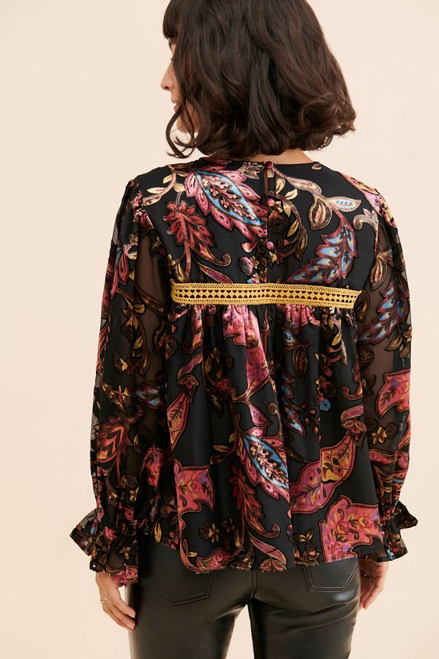 Let Me Be Velcra Velvet Blouse #3