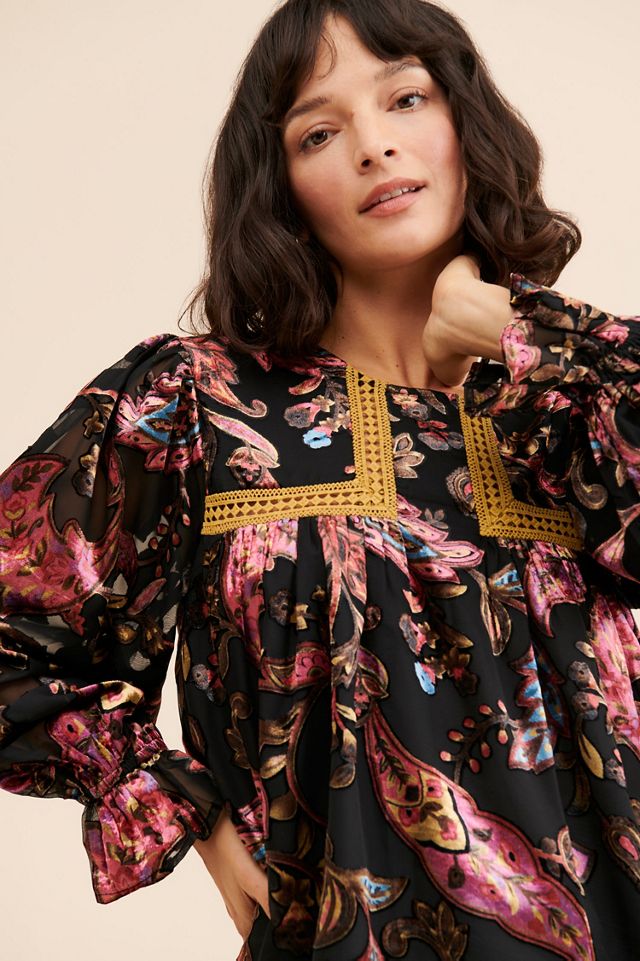 Let Me Be Velcra Velvet Blouse #1