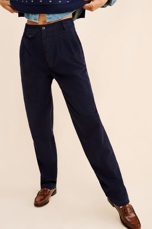 Closed Rhoone High-Rise Pleated Corduroy Pants #1