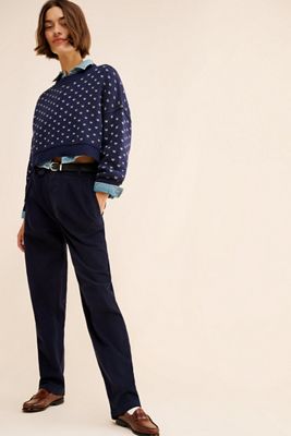 Closed Rhoone High-Rise Pleated Corduroy Pants