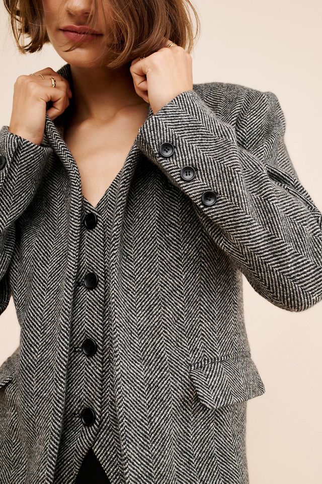 Line + Dot Wool Blend Twofer Blazer #4