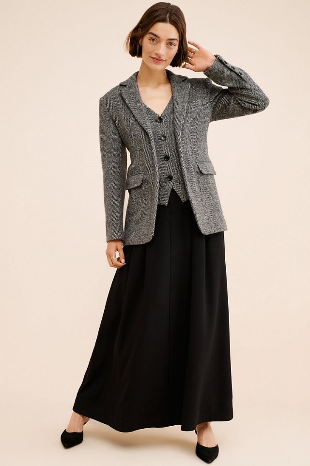 Line + Dot Wool Blend Twofer Blazer #1
