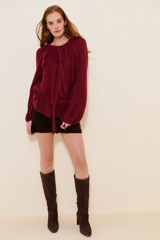 Mare Mare Rosette Wool Blend Sweater #1