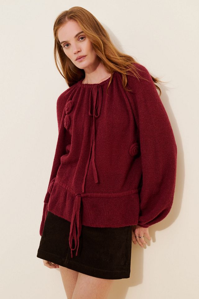 Mare Mare Rosette Wool Blend Sweater #4