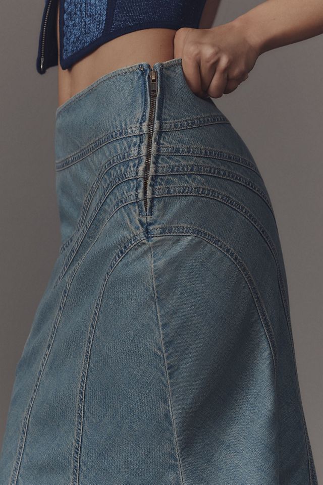 Pilcro Denim Slip Skirt #4
