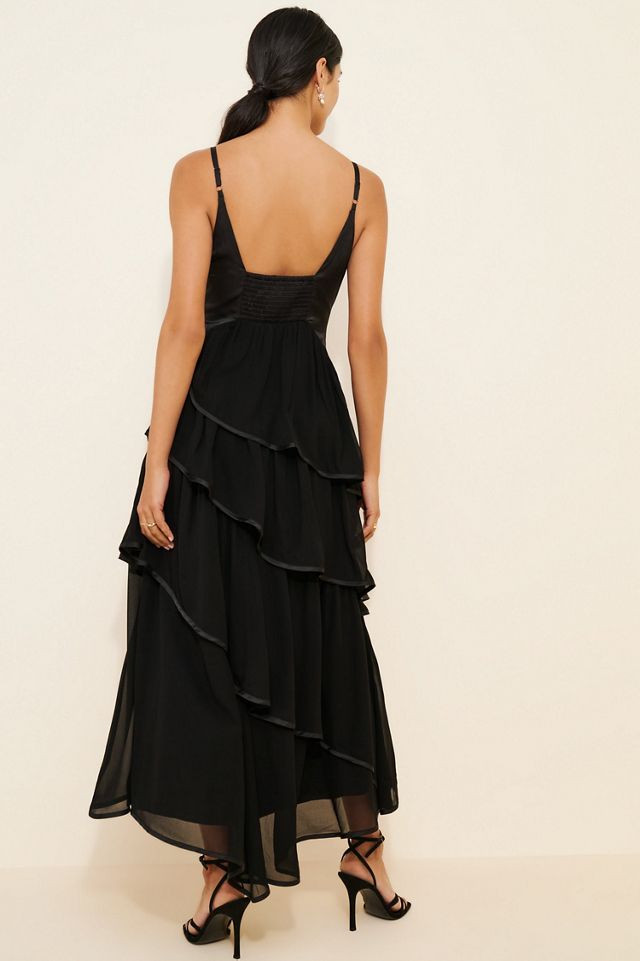 BHLDN Bow And Ruffle Midi Dress #2