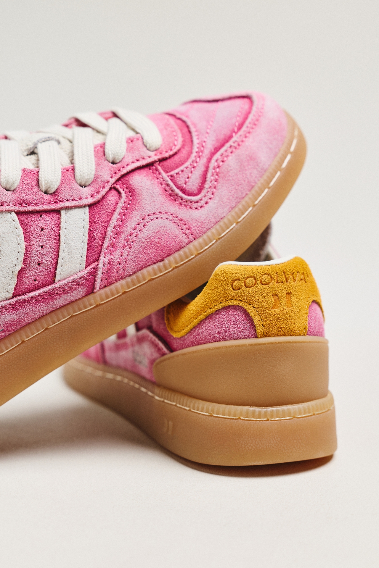 COOLWAY Goal Bleached Sneakers
