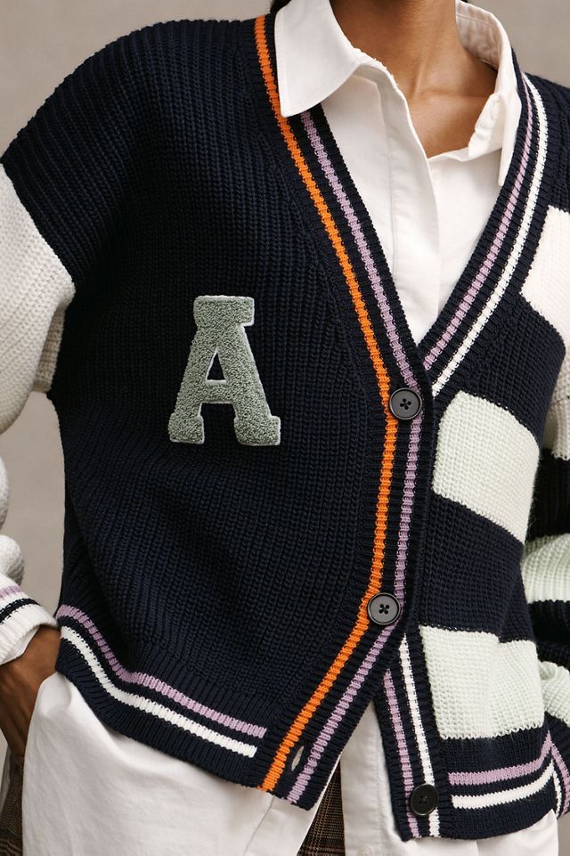 Daily Practice by Anthropologie Letter Sweater Cardigan #1