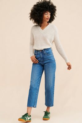 Madewell Ginny V-Neck Raglan Sweater