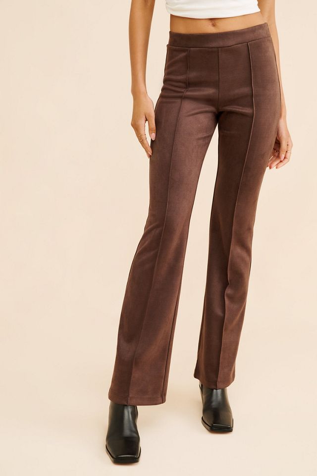 Sanctuary Lana Flare Vegan Suede Pants #4