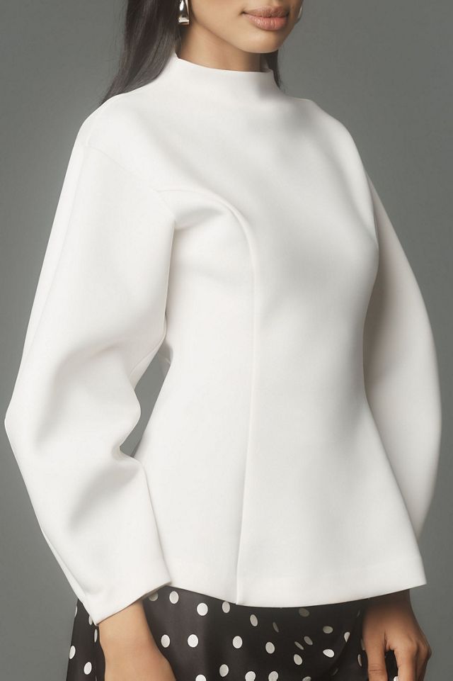 Maeve Neoprene Hourglass Pullover #4