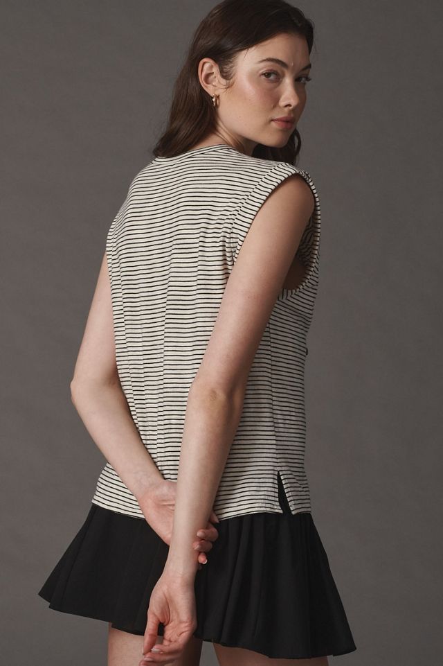 Pilcro Relaxed Ruched Muscle Tee #4