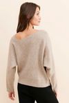 Flat White Livvy Waffle Knit Cardigan Sweater