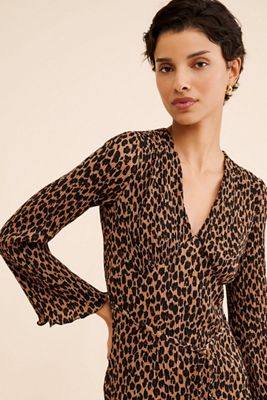 Never Fully Dressed Leopard Celeste Midi Dress