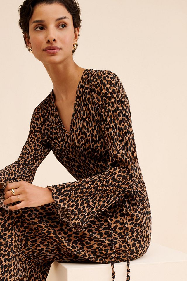 Never Fully Dressed Leopard Celeste Midi Dress #1