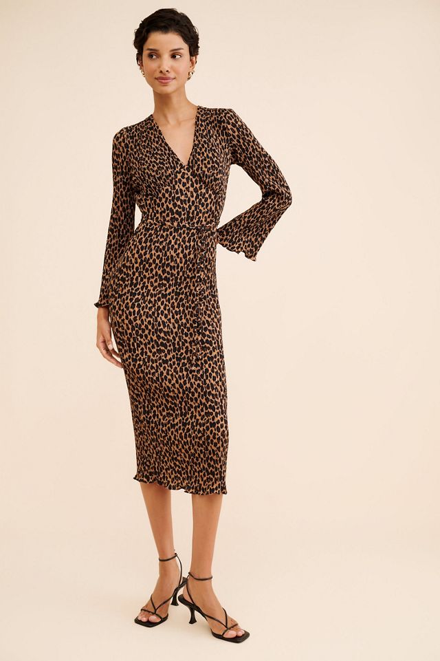 Never Fully Dressed Leopard Celeste Midi Dress #4