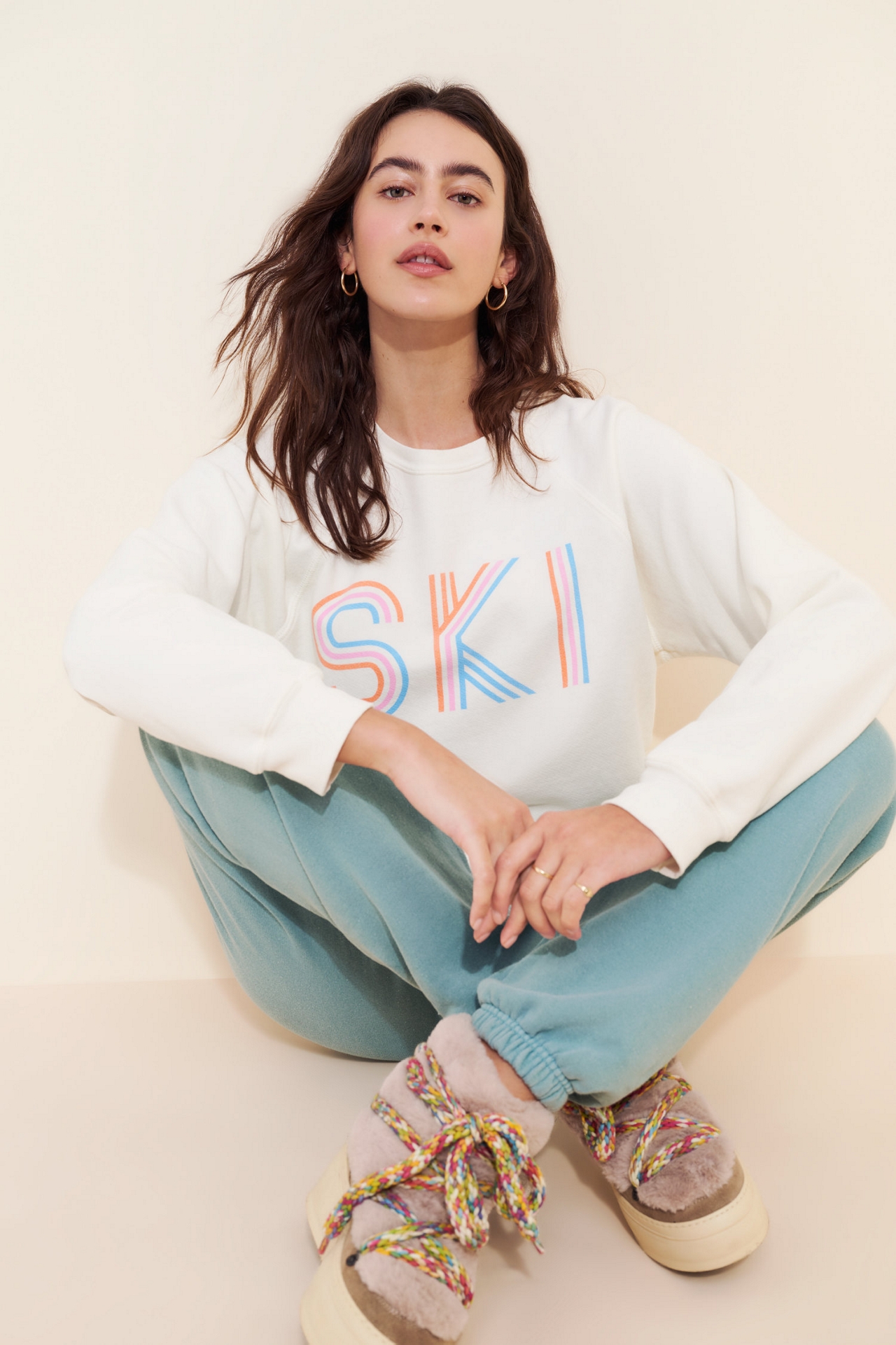 Original Retro Brand Ski Graphic Sweatshirt