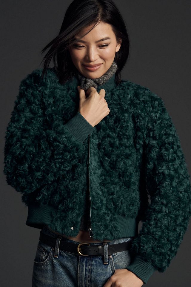 Curly Faux-Fur Jacket | Anthropologie