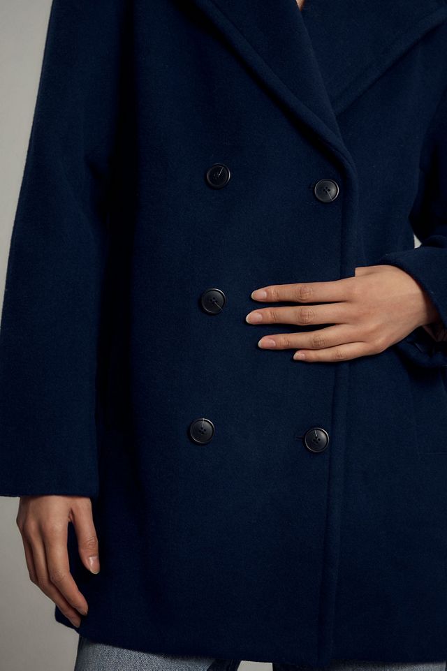 Maeve Double-Breasted Wool-Blend Coat #2