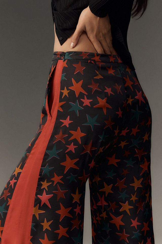 FARM Rio Star Print Wide Leg Pants #1