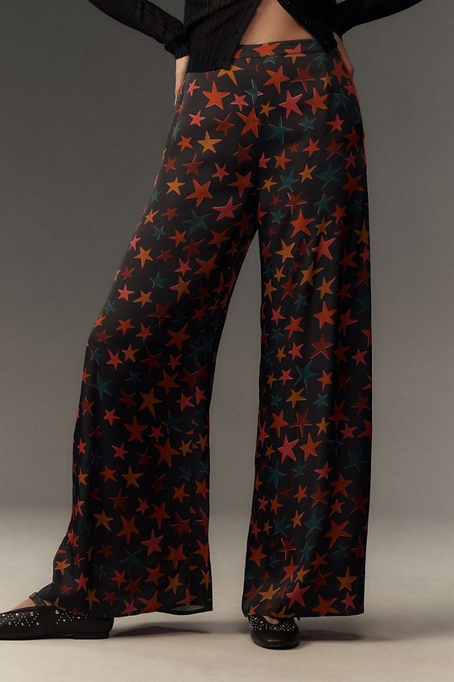 FARM Rio Star Print Wide Leg Pants #4